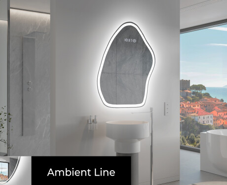 LED Fürdőszobai Tükör Irreguláris Formával G222 #3