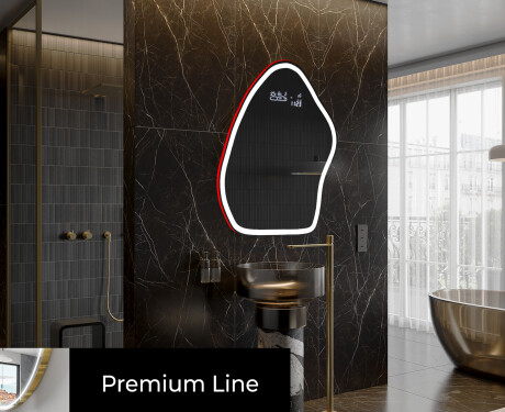 LED Fürdőszobai Tükör Irreguláris Formával G222 #4