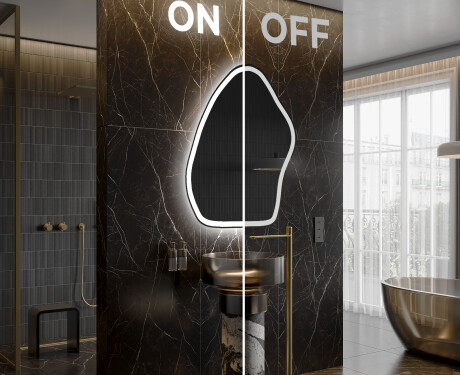 LED Fürdőszobai Tükör Irreguláris Formával G222 #3