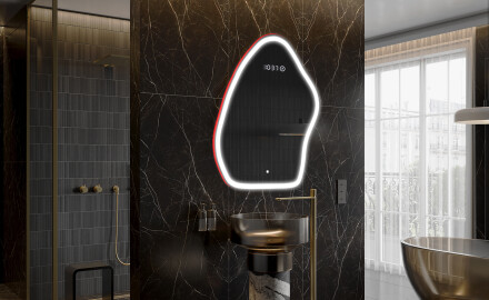 LED Fürdőszobai Tükör Irreguláris Formával G222