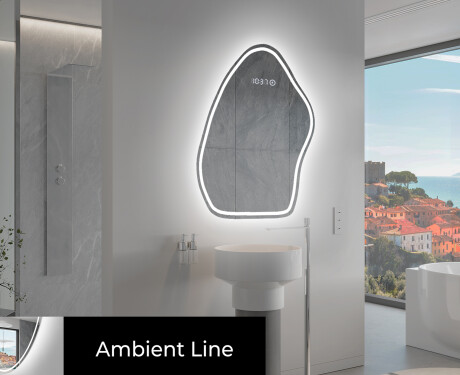 LED Fürdőszobai Tükör Irreguláris Formával G223 #3