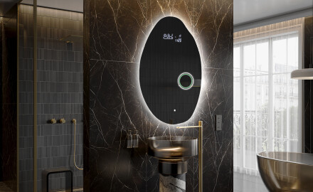 LED Fürdőszobai Tükör Irreguláris Formával U221