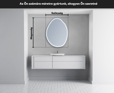 LED Fürdőszobai Tükör Irreguláris Formával U223 #4