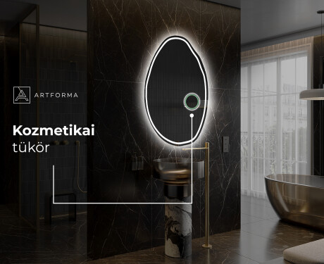 LED Fürdőszobai Tükör Irreguláris Formával U223 #5