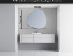 LED Fürdőszobai Tükör Irreguláris Formával J221 #3