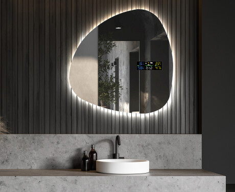 LED Fürdőszobai Tükör Irreguláris Formával J221 #6