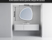 LED Fürdőszobai Tükör Irreguláris Formával J222 #5