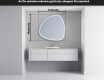 LED Fürdőszobai Tükör Irreguláris Formával J223 #5