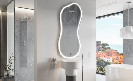 LED Fürdőszobai Tükör Irreguláris Formával K222
