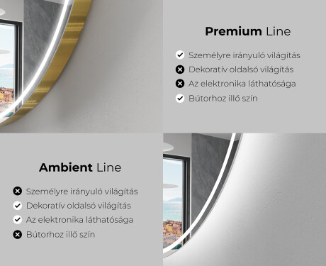 LED Fürdőszobai Tükör Irreguláris Formával K223 #2
