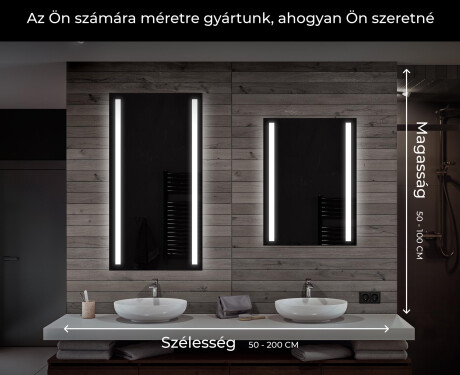 Fürdőszoba Tükör Világítással LED L02 #7