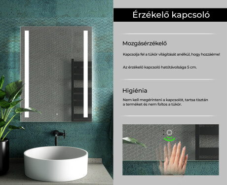 Fürdőszoba Tükör Világítással LED L02 #7