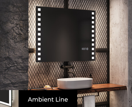 Fürdőszoba Tükör Világítással LED L03 #4