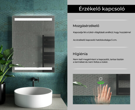 Fürdőszoba Tükör Világítással LED L09 #7