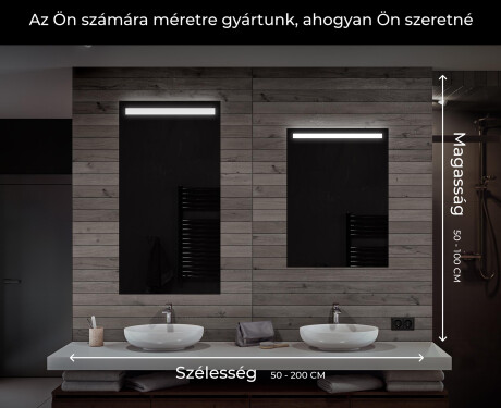 Fürdőszoba Tükör Világítással LED L12 #7