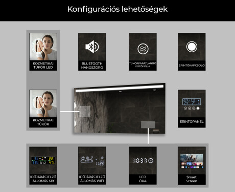 Fürdőszoba Tükör Világítással LED L12 #9