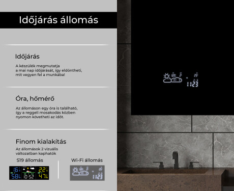 Fürdőszoba Tükör Világítással LED L12 #5