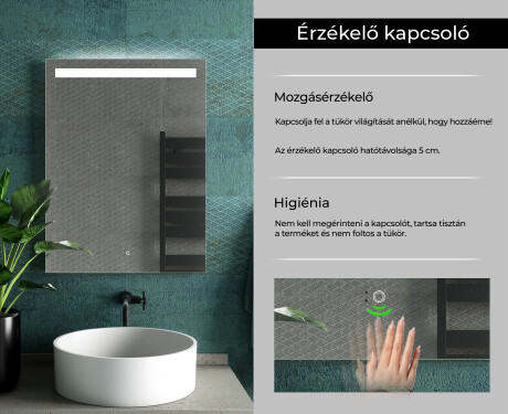 Fürdőszoba Tükör Világítással LED L12 #7