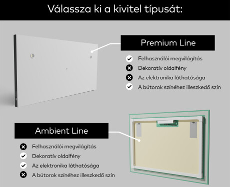 Fürdőszoba Tükör Világítással LED L15 #2