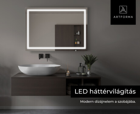 Fürdőszoba Tükör Világítással LED L15 #6