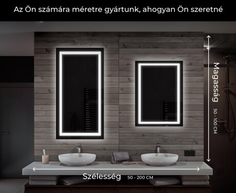 Fürdőszoba Tükör Világítással LED L15 #7