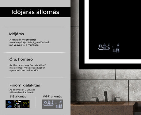 Fürdőszoba Tükör Világítással LED L15 #5
