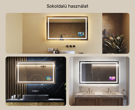 Fürdőszoba Tükör Világítással LED L15 120x80cm - SmartScreen, DualColor #2