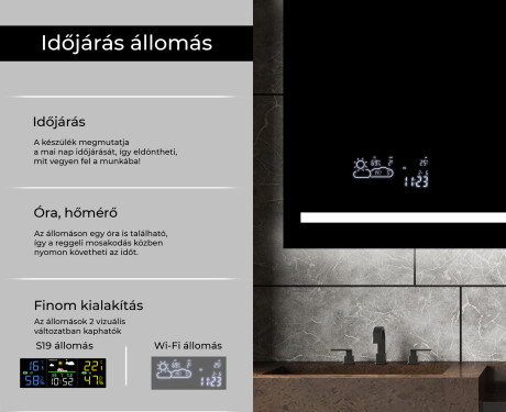 Fürdőszoba Tükör Világítással LED L23 #5