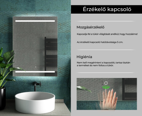 Fürdőszoba Tükör Világítással LED L23 #7
