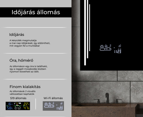 Fürdőszoba Tükör Világítással LED L27 #5