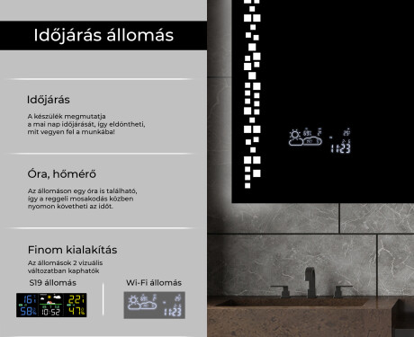 Fürdőszoba Tükör Világítással LED L38 #5
