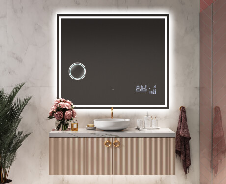 Fürdőszoba Tükör Világítással LED L49 #9