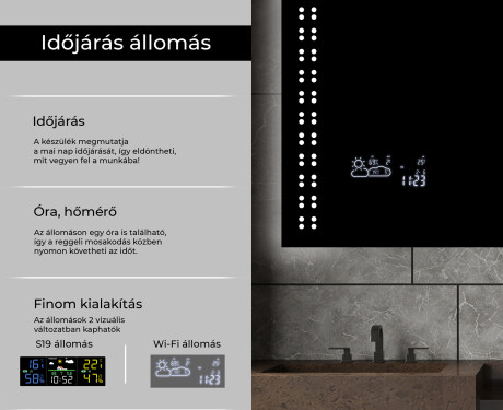 Fürdőszoba Tükör Világítással LED L55 #5