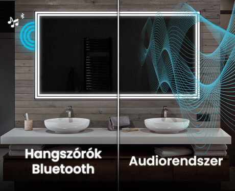 Fürdőszoba Tükör Világítással LED L57 #5