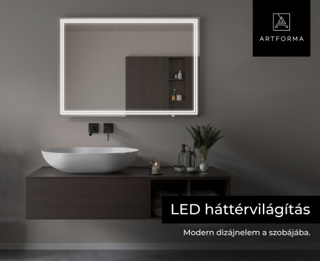 Fürdőszoba Tükör Világítással LED L57 #6