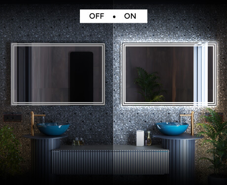 Fürdőszoba Tükör Világítással LED L57 #3