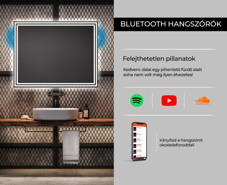 Fürdőszoba Tükör Világítással LED L57 #6