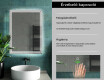 Fürdőszoba Tükör Világítással LED L57 #7