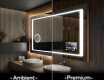 Fürdőszoba Tükör Világítással LED L61 #1