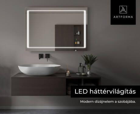 Fürdőszoba Tükör Világítással LED L61 #6