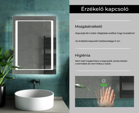 Fürdőszoba Tükör Világítással LED L61 #7