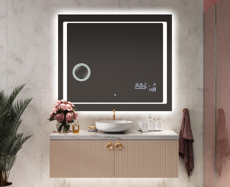 Fürdőszoba Tükör Világítással LED L61 #9