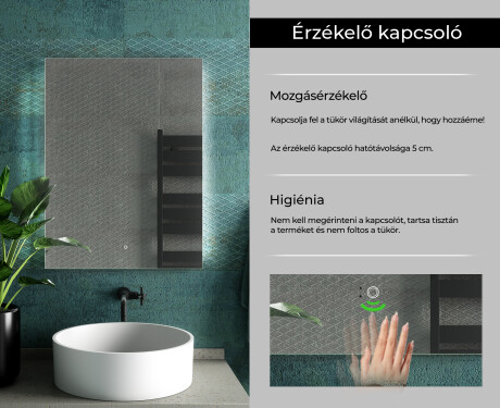 Fürdőszoba Tükör Világítással LED L62 #6