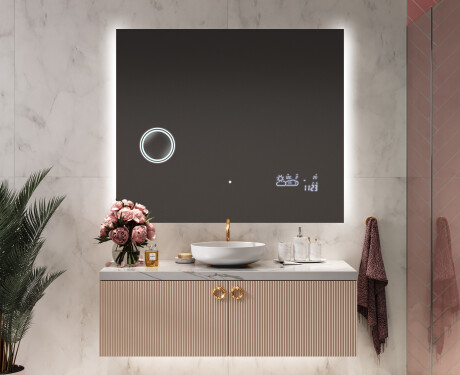 Fürdőszoba Tükör Világítással LED L62 #8