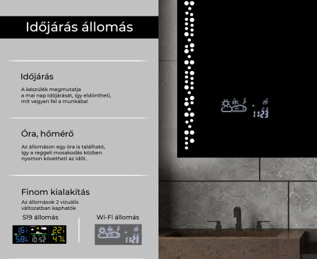 Fürdőszoba Tükör Világítással LED L65 #5