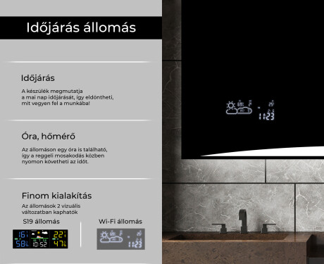 Fürdőszoba Tükör Világítással LED L78 #5