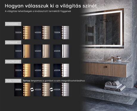 Megvilágított Tükör Led - SlimLine L57 #6