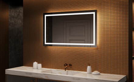 Fürdőszoba Tükör Világítással LED 120x70cm hideg LED színnel 7000K, meleg színnel 3000K vagy semleges színnel 4500K