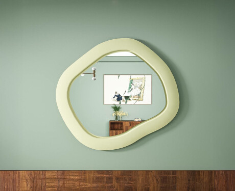 Designos LED tükör MDF-ből geometrikus formában L309 #4