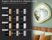 Designos LED tükör MDF-ből geometrikus formában L309 #5